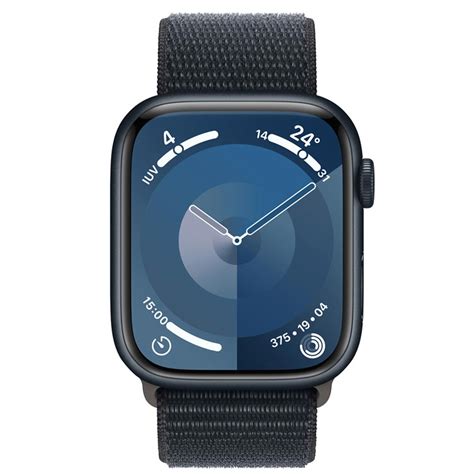 Apple Watch Series 9 GPS Cellular 45 mm Caixa Meia Noite de Alumínio