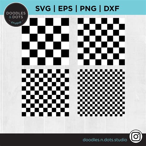 Checkered Pattern Svg Seamless Checkerboard Pattern Svg Etsy