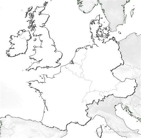 political map western europe