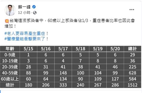 醫示警：衝擊要來了 60歲以上確診佔3成 綜合 工商時報