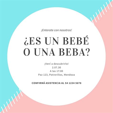 Explorá nuestras plantillas de invitaciones para revelación de género