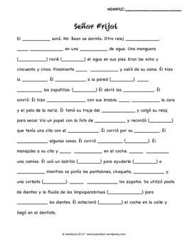 Spanish Reflexive Verbs Daily Routine Rutina Diaria By Ameduria