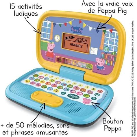 VTECH PEPPA PIG Mon Ordi Éducatif Cdiscount Jeux Jouets