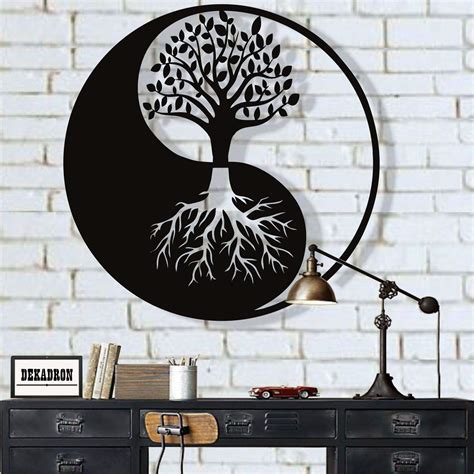 Buy Metal Wall Art Tree Of Life Wall Art Metal Yin Yang Decor Metal