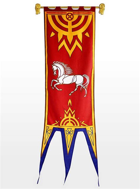 rohan banner medieval banner flag lotr art
