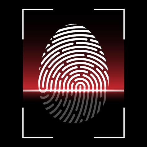 Premium Vector Biometric Fingerprint Scan Identification System