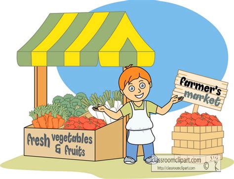 Food Clipart- farmers_market_1 - Classroom Clipart