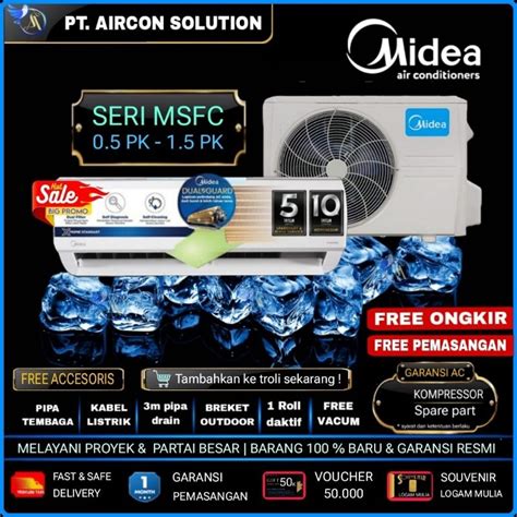 Jual Ac Midea Extrem Pk S D Pk Series Msfc Crn X New Series Gold