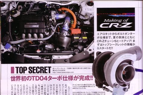 Honda CR-Z Turbo Kit Under Development by Top Secret | AutoGuide.com