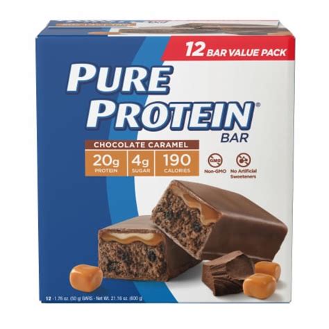 Pure Protein® Chocolate Caramel Bars 12 Ct 1 76 Oz Fred Meyer