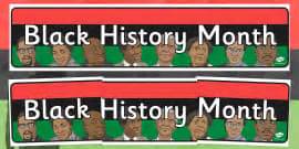 Black History Month Page Borders - page borders, black history