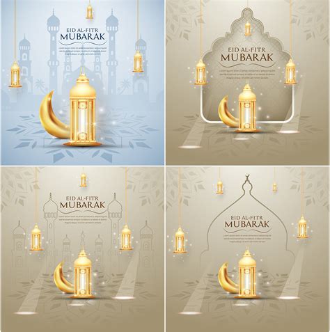 Eid Mubarak Luxury Background With Ramadan Banner On Behance