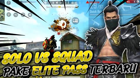 SOLO VS SQUAD PAKE BUNDLE ELITE PASS TERBARU KEREN ADA NAGANYA FREE