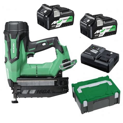 Hikoki Nt1865dbslhrz 18v 65mm 16ga C Series Cordless Brushless