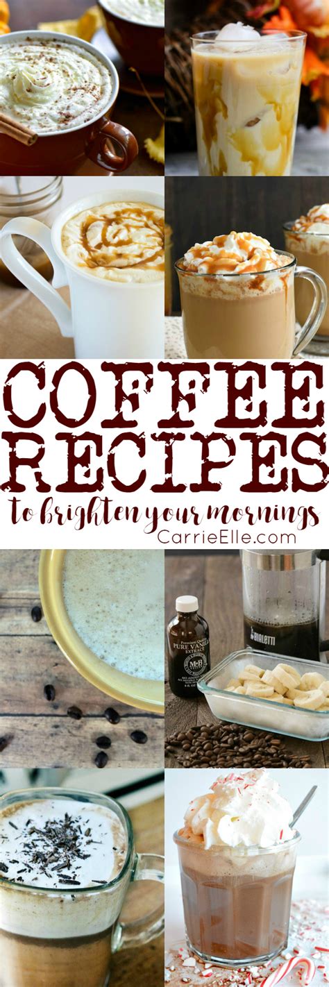 Creative Coffee Recipes - Carrie Elle