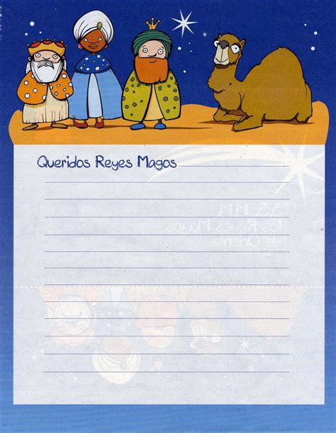 Spanish For Knights Letter To The Three Wise Men Carta A Los Reyes Magos