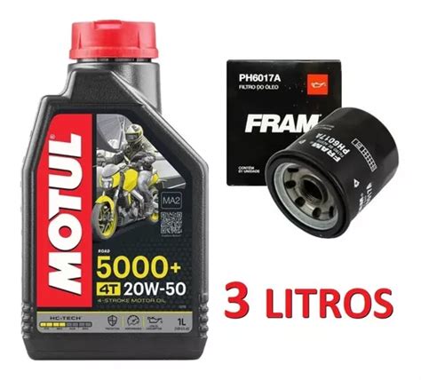 Kit Troca Leo E Filtro Kawasaki Versys Motul W