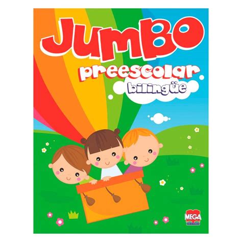 Cuaderno Iluminar Larousse Jumbo Preescolar Bilingue