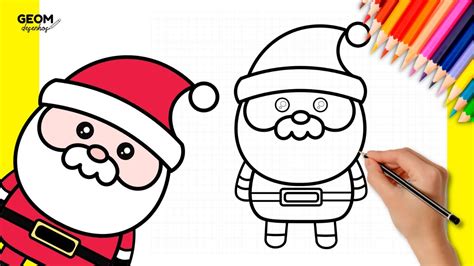 Papai Noel Para Desenhar Fácil - COMO DESENHAR UM PAPAI NOEL RÁPIDO E FÁCIL | HOW TO DRAW A SANTA CLAUS ...