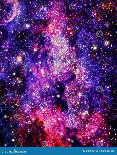 Galaxy Trippy Digital Psychedelic Artwork Art Painting Stock