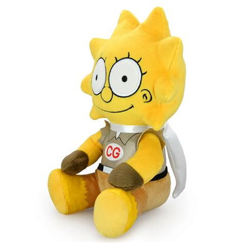 The Simpsons Lisa Simpson "Clobber Girl" 8-Inch Phunny Plush