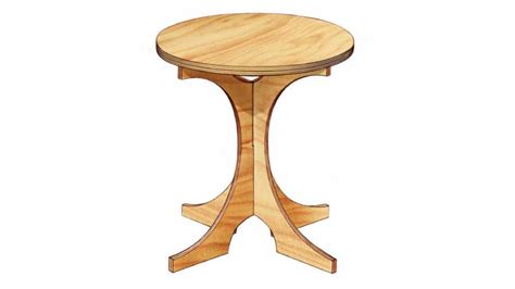 Plywood Table – Free Woodworking Plan.com