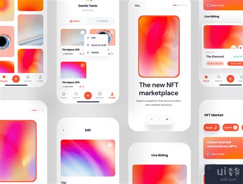 Nft Ui Diamond Sea Nft Market App Ui Kit Ui Ui