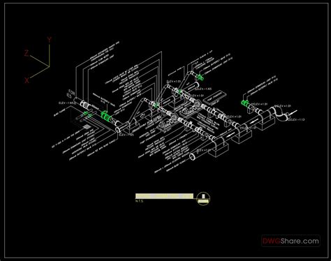 33 Piping Isometric 3D View Autocad Drawing DWG In 2023 Autocad