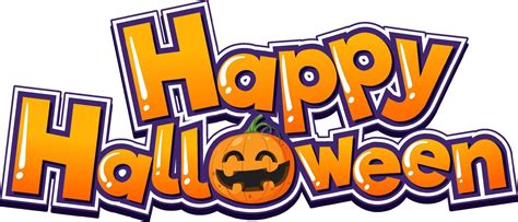 Happy Halloween Font Logo 12404356 Vector Art at Vecteezy