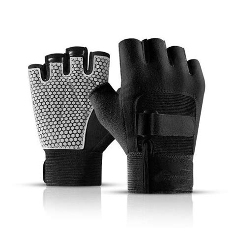 Gants De Sport Demi Doigt Pour Hommes Et Femmes Antid Rapants Antichoc