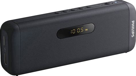 Philips Sd700 Bluetooth Speaker Aux Fm Radio Sd Usb Black