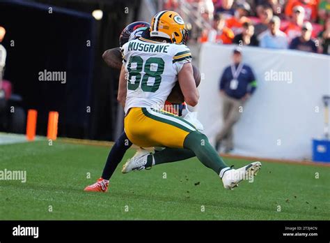 Green Bay Packers Tight End Luke Musgrave Catches The Football