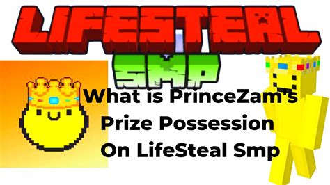 Princezams Prize Possession On Life Steal Smp Youtube