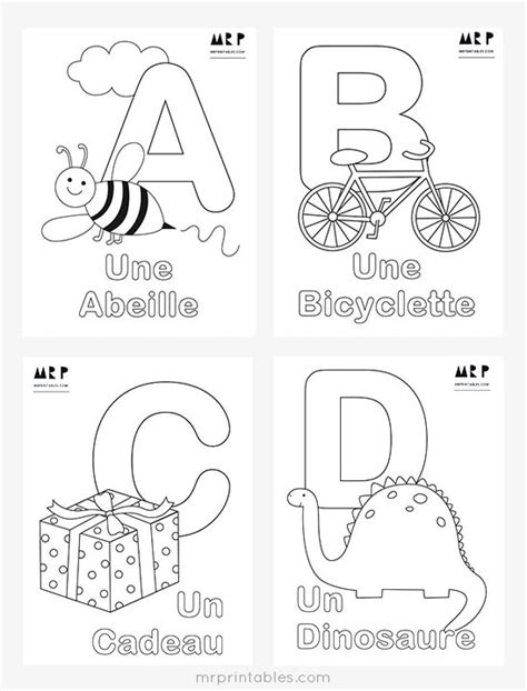 French Alphabet Worksheets Printables