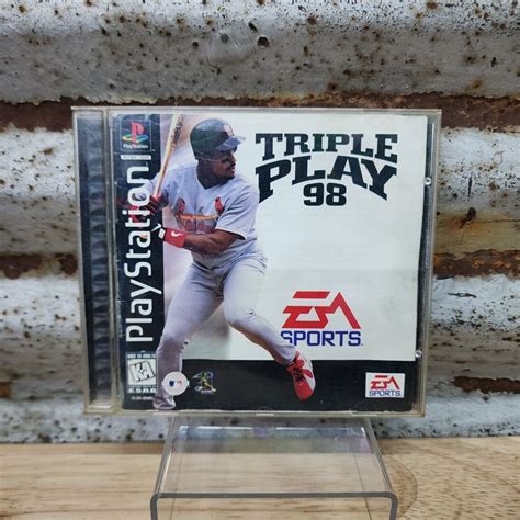 Triple Play 98 Sony Playstation 1 1997 Complete In Box Cib Black