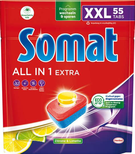 Somat Geschirrsp Ltabs All In Extra Lemon Xxl St Dm At