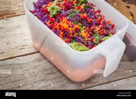 Colorful Juicer Pulp After Juicing Raw Vegetables Carrot Red Beat