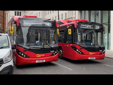 A Few Buses At Moorgate Finsbury Square Youtube