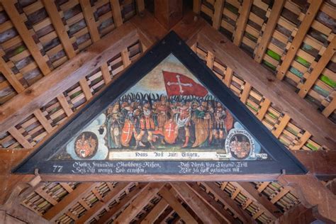 The Theban Legion With Verena And Regula Painting At Chapel Bridge