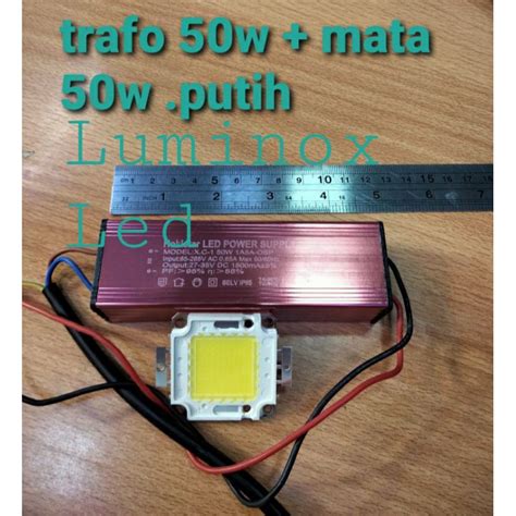 Jual Trafo Led Pju Cobra Cob 50watt 50 Watt Set Mata Led 50w Sorot