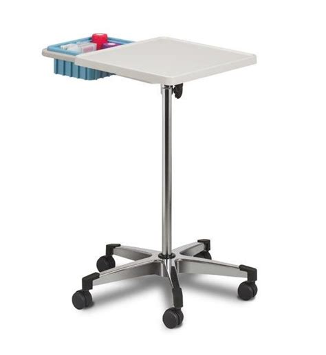 Mobile Phlebotomy Workstation Table With Bin Medicus Health