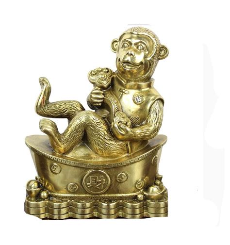 Brass Monkey Ornaments Light Copper Money Gold Zodiac Monkey Monkey