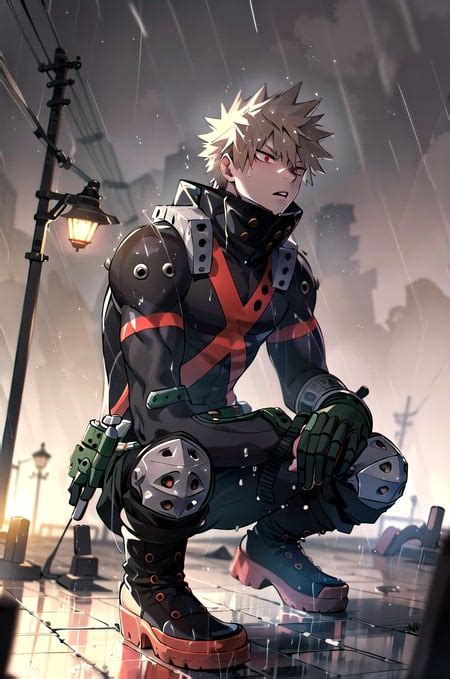 Ai Art Lora Model Bakugo Katsuki Pixai