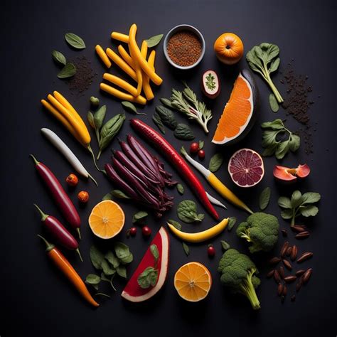 Premium AI Image | Artistic Healthy Food Photography