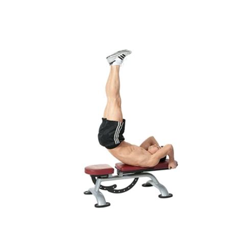 Abs Flat Bench Lying Leg Raise By Saranyapong T Exercise How To