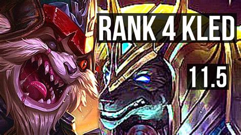 Kled Vs Nasus Top Defeat Rank Kled Solo Kills Tr Master