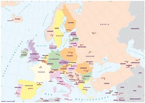 Cartes De Leurope Et Informations Sur Le Continent Européen