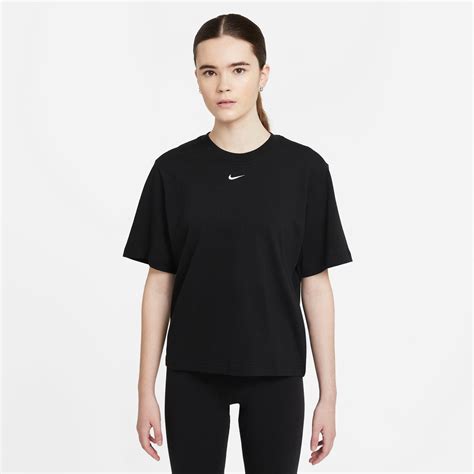 Nike Sportswear Essential Womens Boxy T Shirt Black White Park Outlet Ph