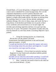 Donald Bark Docx Donald Bark A 55 Year Old Patient Is Diagnosed With