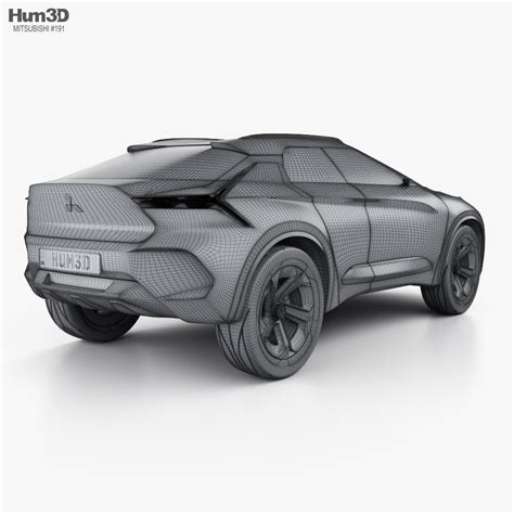 Mitsubishi E Evolution 2021 3D model - Download Crossover SUV on 3DModels.org